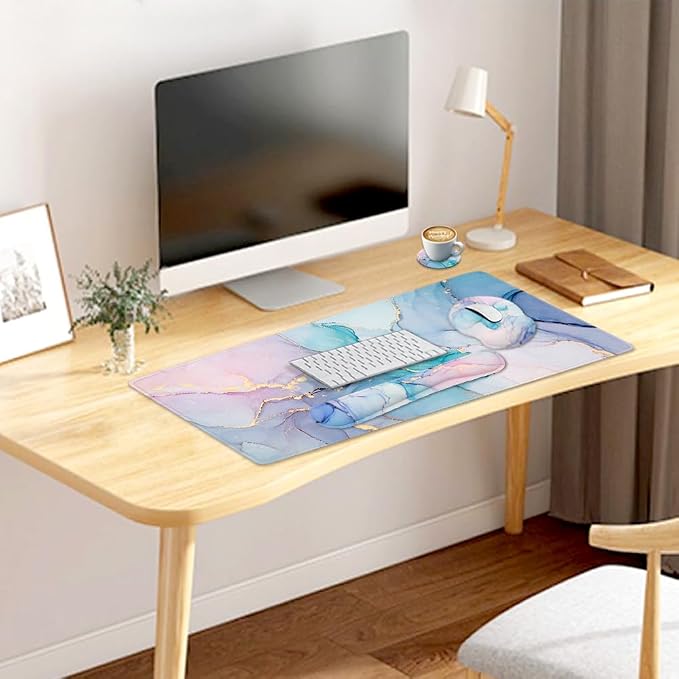 4-in-1 Gaming Mouse Pad Wrist Support Set，Desk Pad + Mouse Pad - Image 7