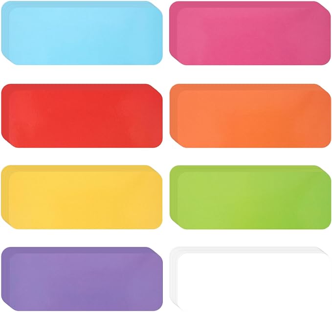 72 Pcs Dry Erase Magnetic Labels, 3.2" x 1.2" 8 Colors | Reusable Writable - Image 3