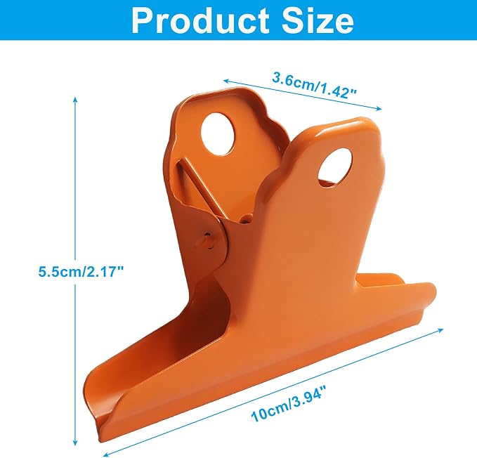 3 Inch Large Metal Bulldog Clips, Paper Clamps Holder - Image 2