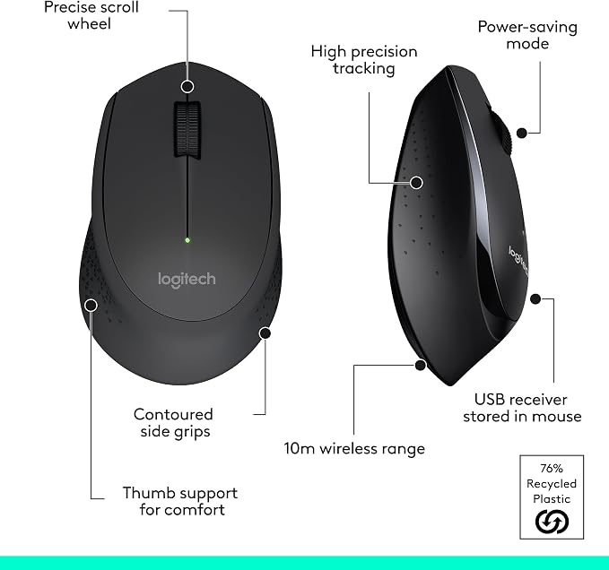 Logitech MK345 Wireless Keyboard and Mouse Combo - Image 8
