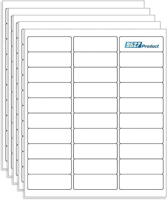 9527 Product 30 up 1 x 2-5/8 Sticker Labels Shipping Address Labels 2000 Sheets by 9527+Product