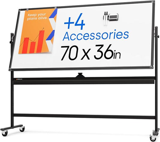 Rolling Dry Erase Board 70 x 36 by KAMELLEO