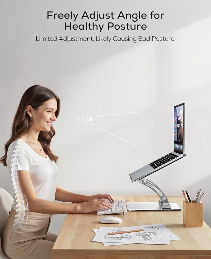Nulaxy Ergonomic Adjustable Laptop Stand - Image 2