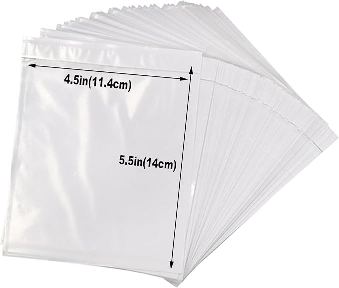 200 Pcs-4.5x5.5In Shipping Envelopes, Packing List Mailing Envelopes Clear - Image 2