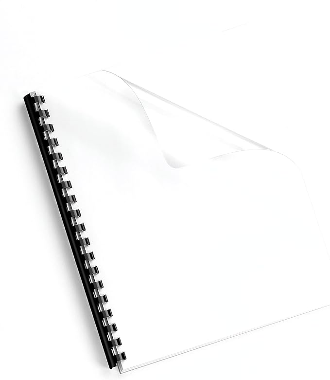 Fellowes 52089 Binding Presentation Covers, 8mil, Letter, 100 Pack, Clear-DeskLoop Office
