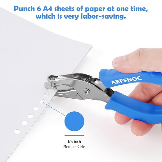 AEFFNOC Single Hole Punch, One Hole Puncher - Image 3