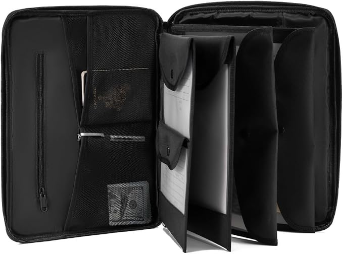 Portable Document Bag, Important Document Organizer, Storage Pouch File Folder by BICOHIOH