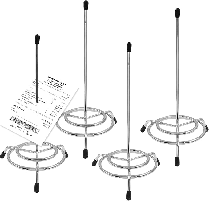 Uenhoy 4-Pack Stainless Steel Ticket Stabber, Receipt Spike Holder, Check by Uenhoy