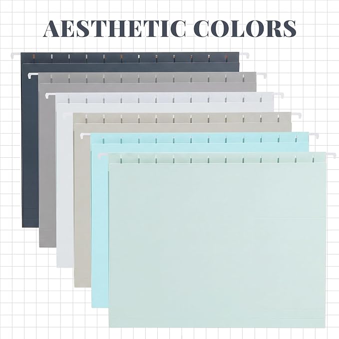 12 Pack Decorative Hanging File Folders, Letter Size - Image 5