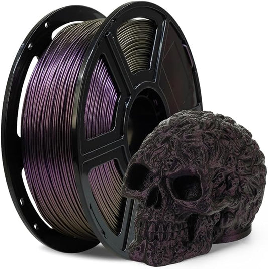 FLASHFORGE Chameleon Rapid PLA Filament 1.75mm Abyssal Purple, PLA Color Shift High Flow Speedy 3D Printer Filament, Max 500mm/s Fast Printing, Display Shimmering Effects from Various Angles and Light-DeskLoop Office