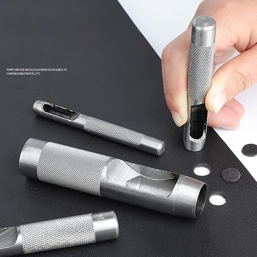 Leathe Punch Set Heavy Duty Round Hole Punch Set Leather Hole Tool, - Image 9