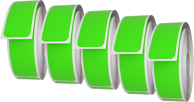 Royal Green Rectangular Color-Coding Labels 3x1-10 Sticker Rolls by RoyalGreen