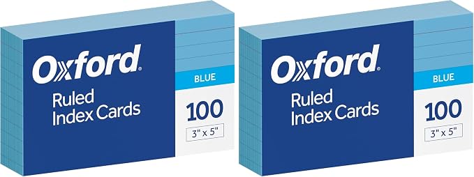 Oxford Ruled Color Index Cards by Oxford