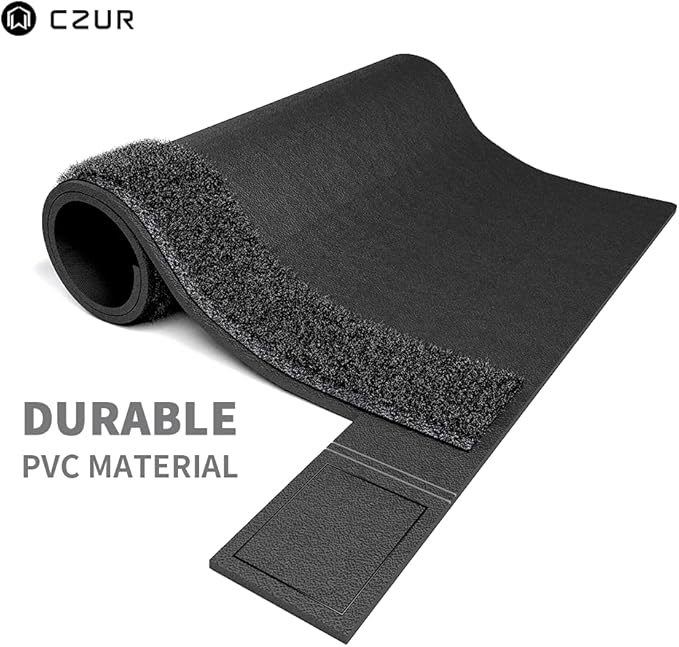 CZUR Assistive Cover 13.14-inch with Adjustable Hook&Loop Splash Resistant,PVC Material Cover for CZUR Book Scanner, Office&Home-Black-DeskLoop Office