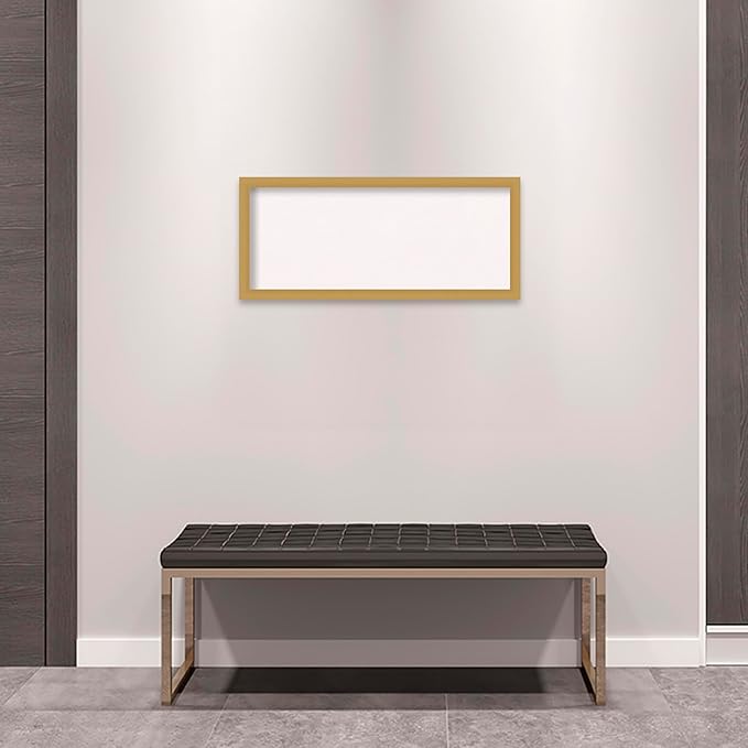 Amanti Art White Cork Board for Wall, 14x32 Vision Board with Gold Frame, Medium Corkboard Office Decor for Home Organization, Casual Corkboard Pinboard to display items for home organization-DeskLoop Office