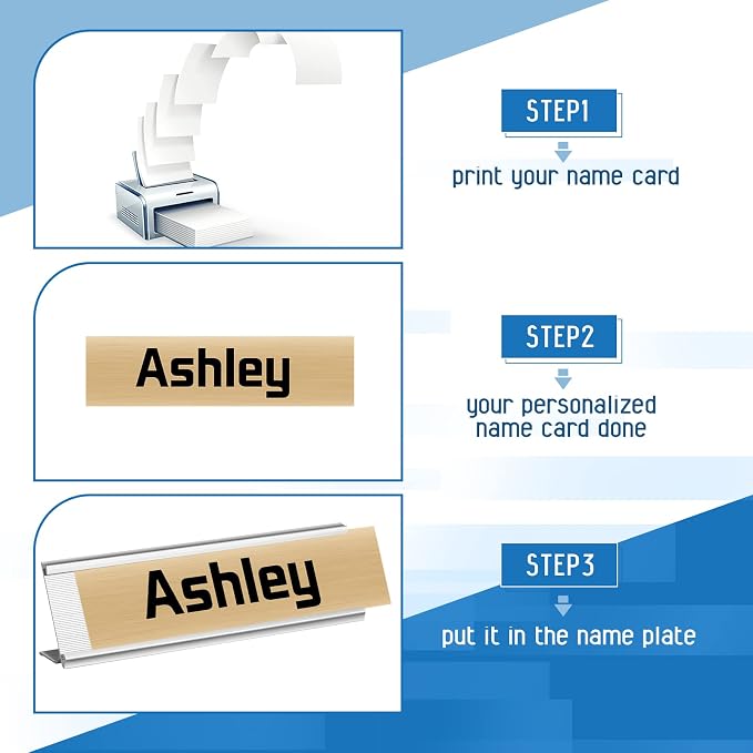 LEIFIDE 12 Pack Aluminum Name Plate Holder - Image 4
