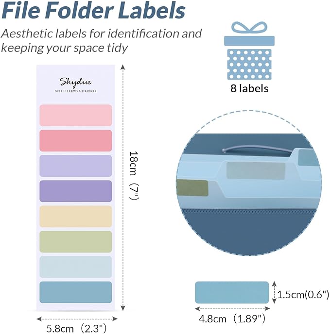 SKYDUE Accordion File Organizer, 5 Pocket Expanding File Folders - Image 7