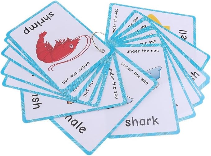 20 pcs Sea Animals Flash Cards for Toddlers | Marine Animals Learning Cards & - Image 6