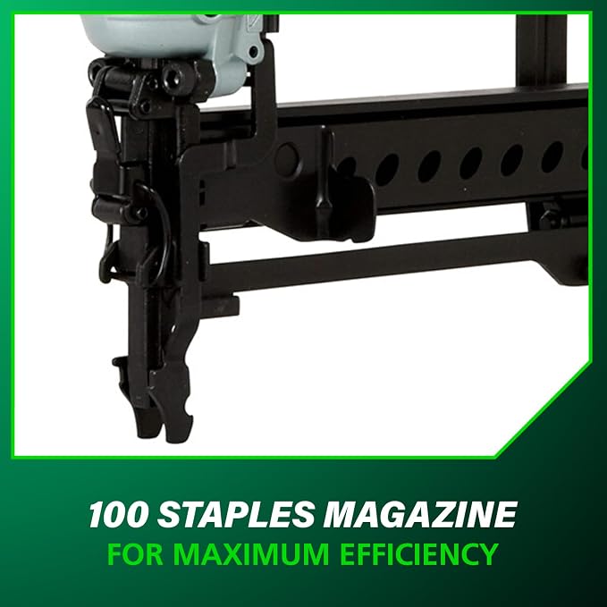 Metabo HPT Narrow Crown Stapler, 18 Gauge Pneumatic, N3804AB3 | Ergonomic Design - Image 10