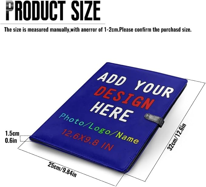 Personalized Padfolio with Logo Photo Name, Custom Business Portfolio Folder - Image 4