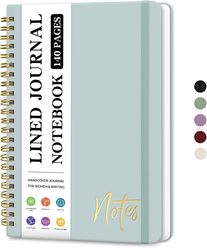 ZOTIA Lined Spiral Journal Notebook by Zotia