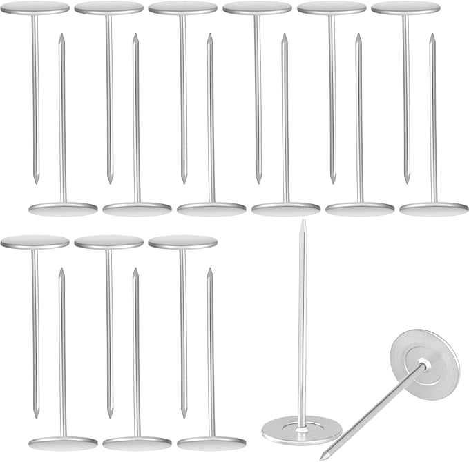 20pcs Metal Thumb Tacks, Heavy Duty Round Head Push Pins, Long Upholstery Tacks by Unknown