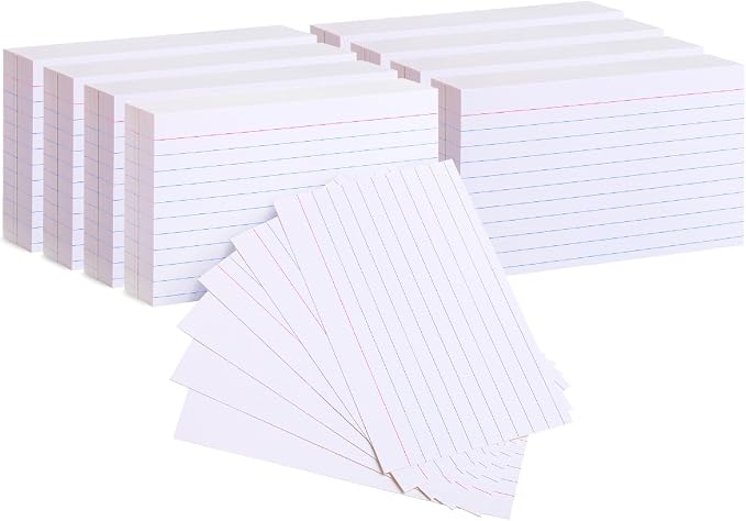 Mr. Pen- Lined Index Cards, 300 Cards, Bulk Ruled Index Cards | Flash Cards by MrPen