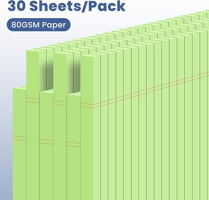 6pcs Small Note Pads, Writing Pads 5 x 8, Legal Pads, Pad Paper Perforate - Image 3