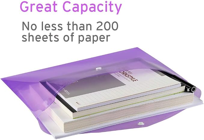 Sooez 12 Pack Folders Plastic Envelopes - Image 7