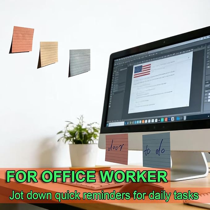 Lined Sticky Notes 3x3 in, Notepads - Image 7