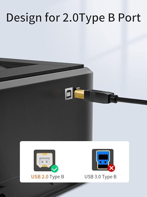CableCreation USB C Printer Cable 1 m, Printer Cable USB C to B, Scanner Cable - Image 4