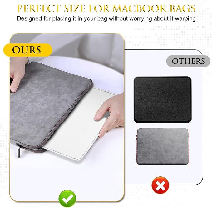 JIKIOU 3 Pack Mouse Pad with Stitched Edge, Portable Size-10.2x8.3in Blank | - Image 7