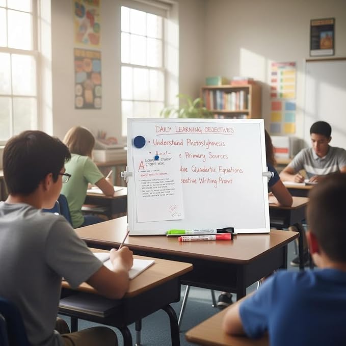 MXG 10x10 Inch Magnetic Dry Erase Board, Double Sided Small Whiteboard - Image 7