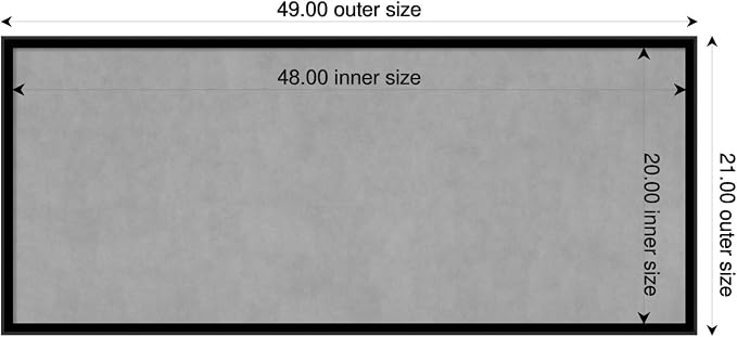 Amanti Art Black Framed Magnetic Board 21x49 Oversize Vision Board - Image 2