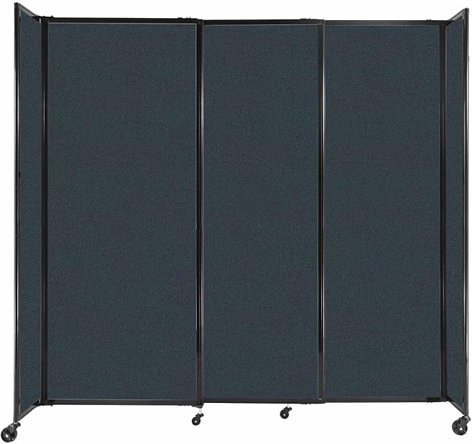 Versare Straightwall Sliding Portable Wall Partition | Freestanding Office by VERSARE