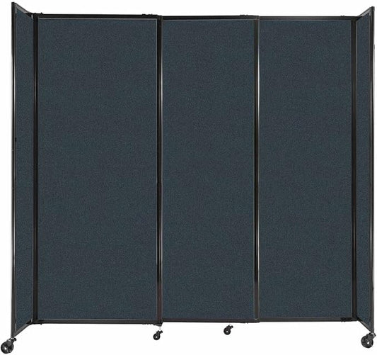 Versare Straightwall Sliding Portable Wall Partition | Freestanding Office by VERSARE