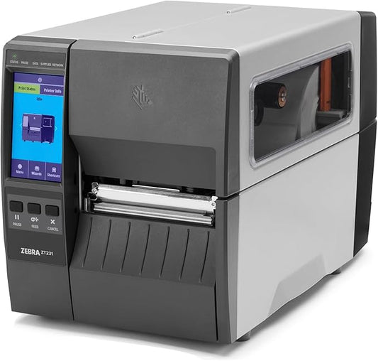 Zebra ZT231 (Zebra ZT230 Replacement) | Thermal Transfer & Direct Thermal 203 DPI | ZT23142-T01000FZ | USB, Serial, Ethernet, Bluetooth Connectivity, Tear Bar-DeskLoop Office