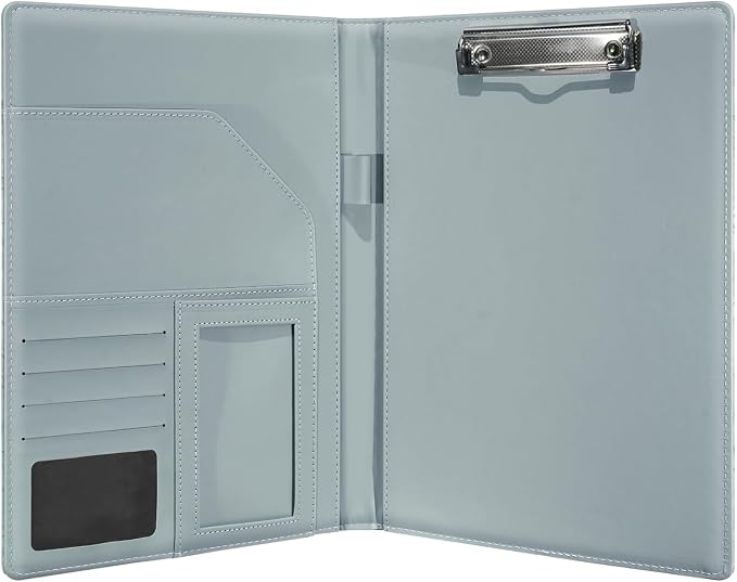 Clipboard Folder Padfolio, Embossed Faux Leather Interview Legal Document - Image 2