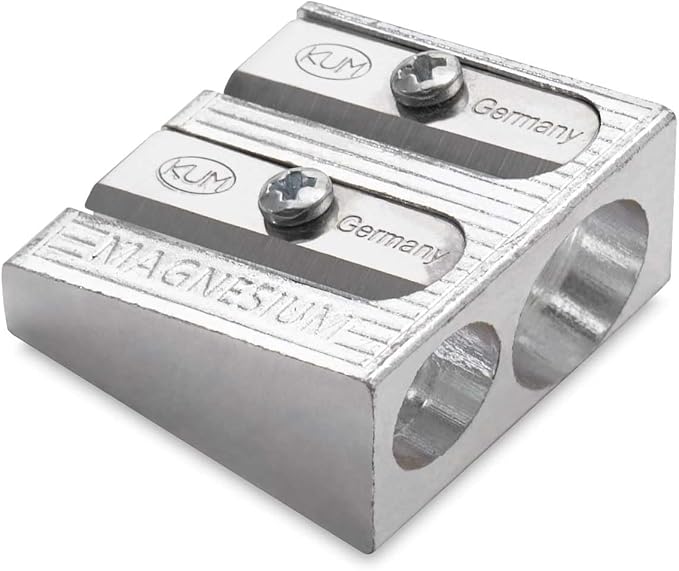 KUM 2-hole Pencil Sharpener Magnesium Alloy Wedge Profile by Unknown