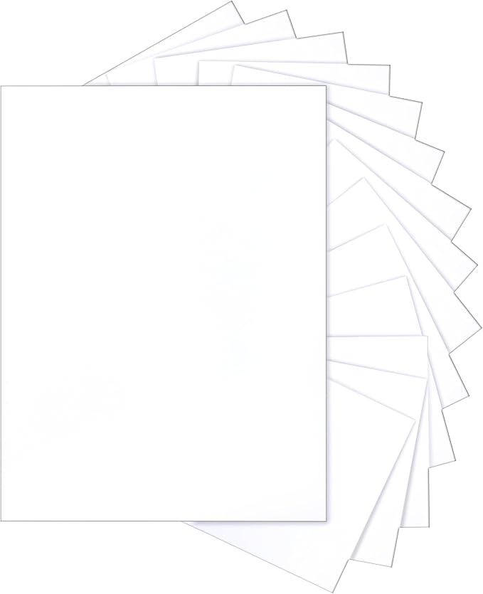 Silunkia 100 Sheets White Cardstock 8.5 x 11 Printer Paper, 200gsm/75lb by Silunkia