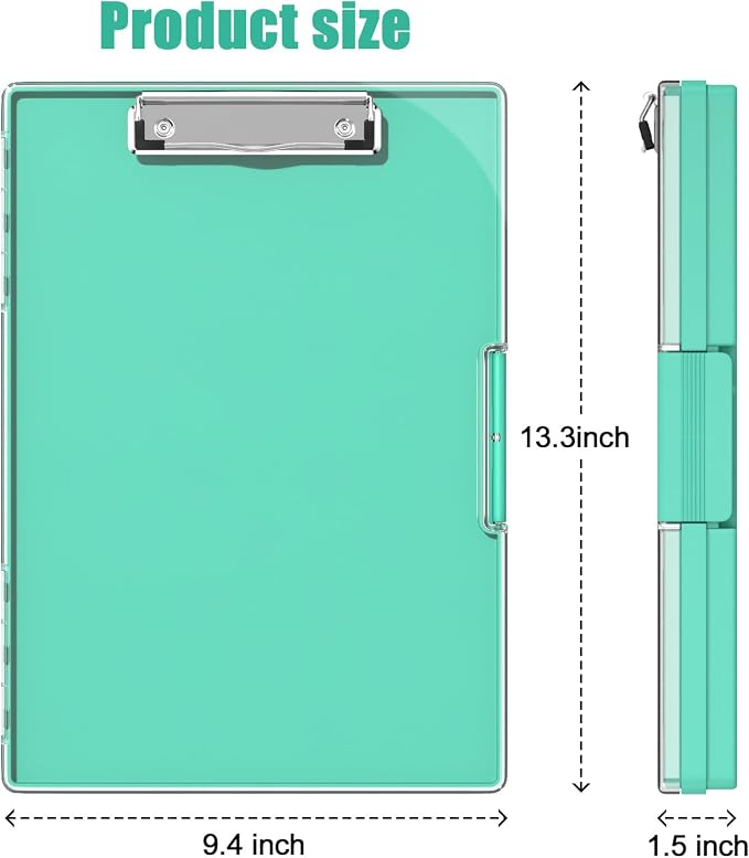 Hongri Clipboard with Storage, Heavy Duty with Dual Compartment, Smooth Writing - Image 2