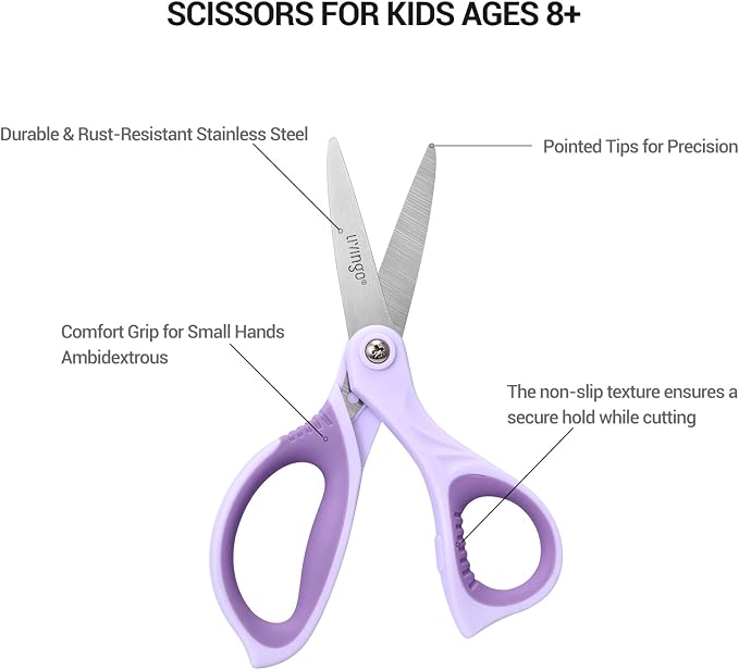 LIVINGO 6” Kids Scissors for School - Image 3