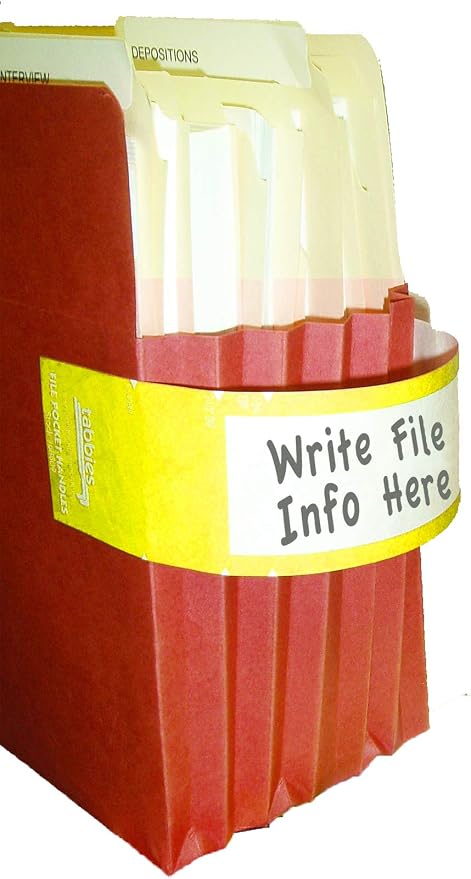 Tabbies File Pocket Handles, 9.63 X 2, 12 Sheets/Pack - Image 4