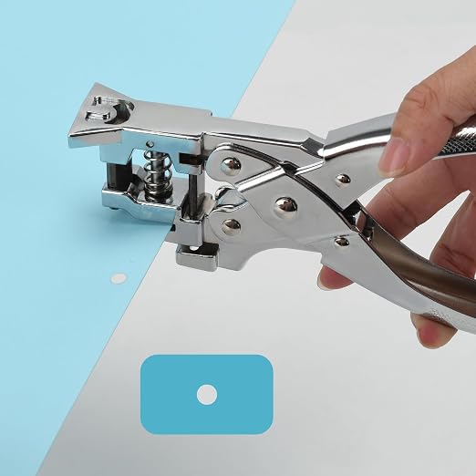 Heavy Duty Handheld Hole Punch for ID Cards, Zinc Alloy Construction, Sharp - Image 5
