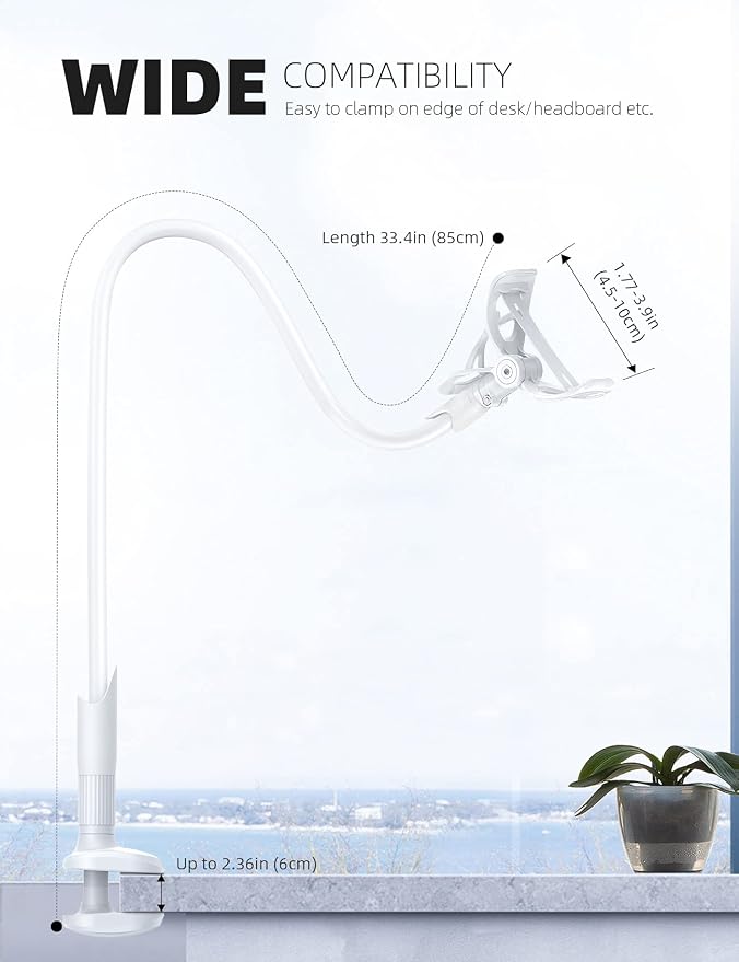 Lamicall Phone Holder, Gooseneck Mount, Compatible - Image 5
