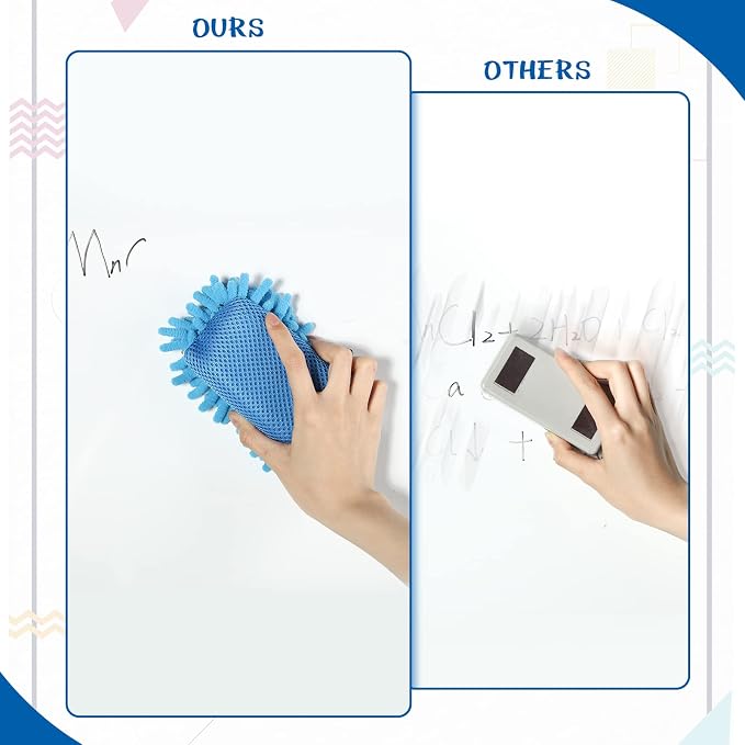 Sherr 24 Pcs Magnetic Microfiber Dry Erase Eraser Whiteboard Erasers Microfiber - Image 5