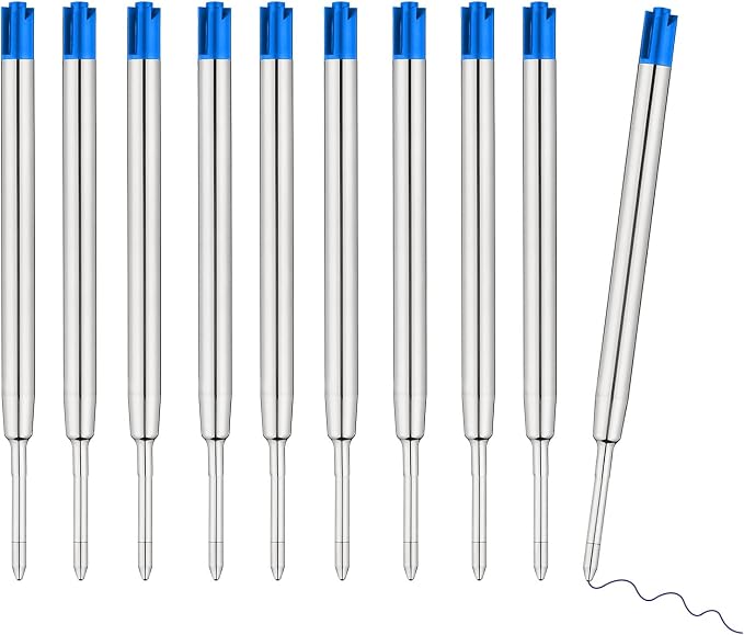 Ballpoint Ink Pen Refills for Parker Pen Refill for Twist Rollerball Pens by CFDXK