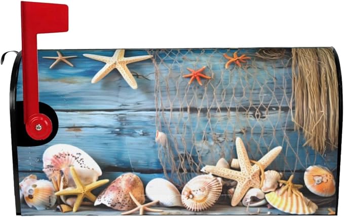 Starfish Summer Beach Welcome Magnetic Mailbox Cover, Mailbox Wrap Decorative - Image 9