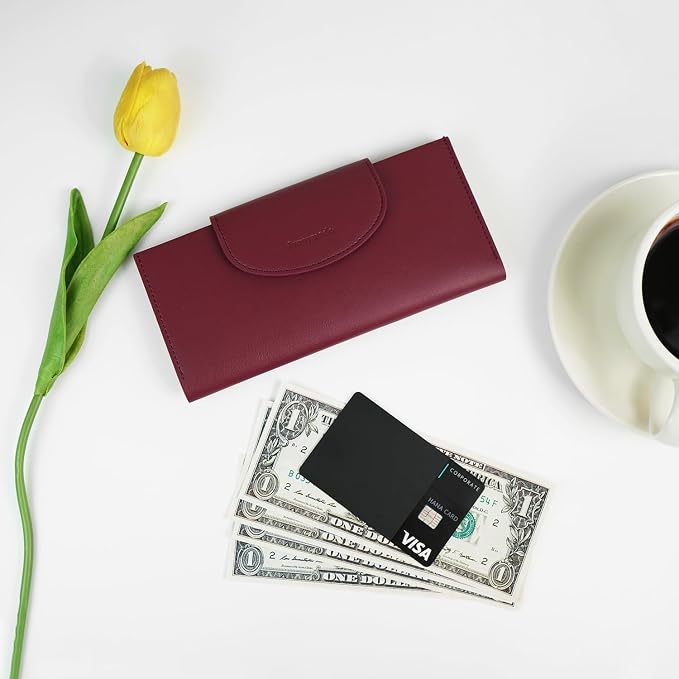 carrotez All-in-One Long Bifold 2-Tier PU Leather Wallet - Image 6