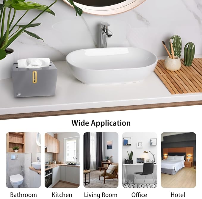 H4N Multifold Hand Paper Towel Dispenser Countertop, Compact Design, Single Sheet Dispensing for Home and Commercial Use, Gray-DeskLoop Office